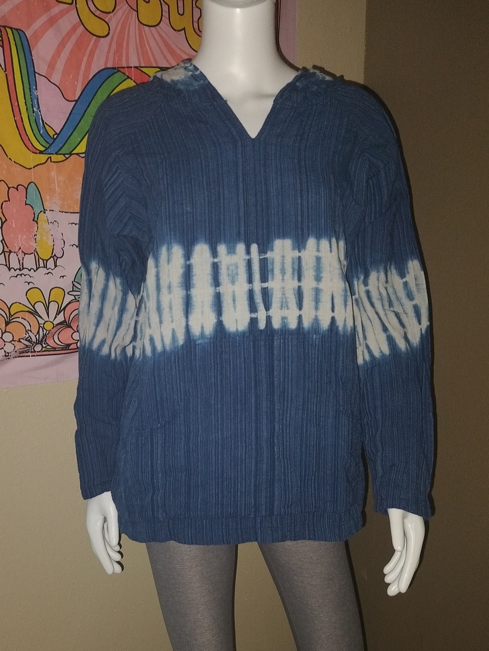 Earthbound Trading Company Tie Dye Cover Up Hoodie Sz S